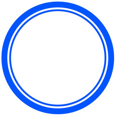 ハンコ・スタンプの無地の土台イラスト。