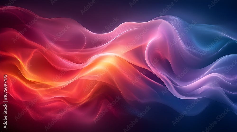Poster vibrant colorful abstract background with mesmerizing gradient and geometric patterns
