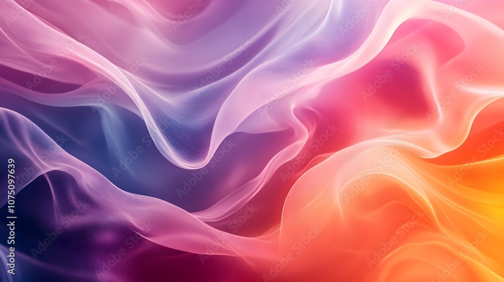 Poster Vibrant Abstract Colorful Digital Backdrop with Geometric Shapes and Patterns