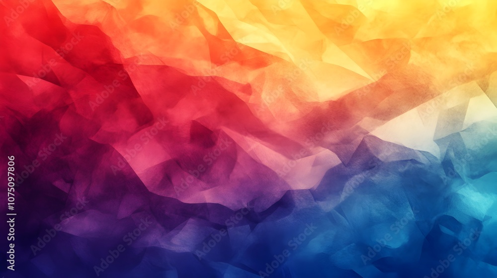 Aufkleber vibrant colorful abstract digital background with geometric patterns and textures