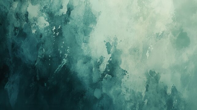 Stained watercolor paper, pale blue and green washes with soft edges - Powered by Adobe