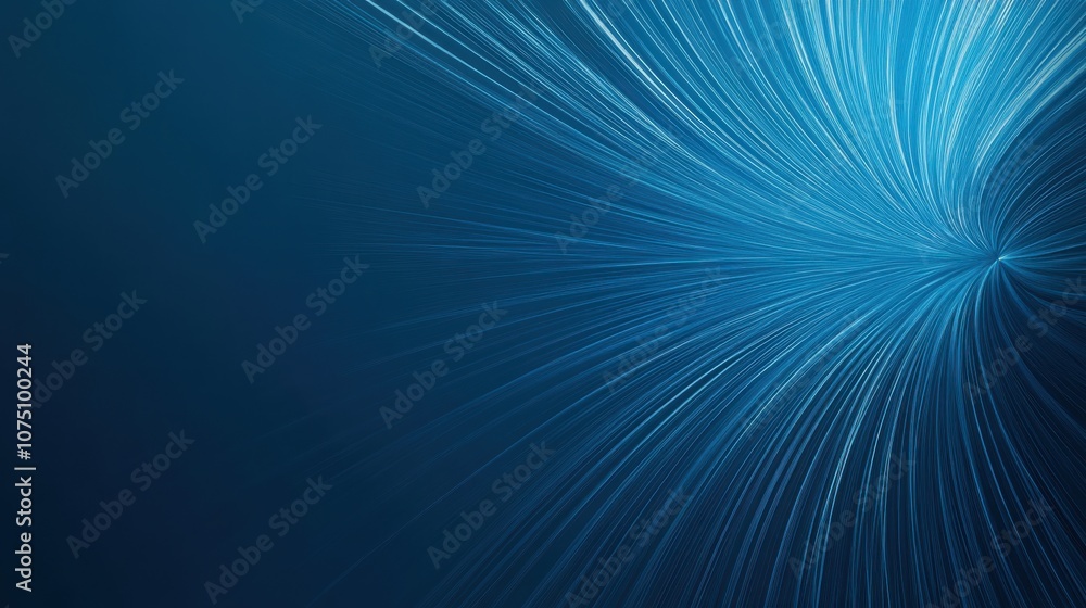 Aufkleber A deep azure background featuring a swirling pattern of thin, translucent streaks creating a sense of motion and depth
