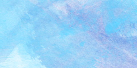 Pastel blue and white watercolor background, Old looking paper background, Digital art painting vintage background, Vector illustration.