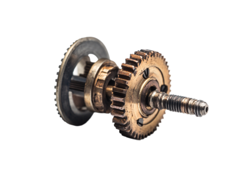 a close up of a gear