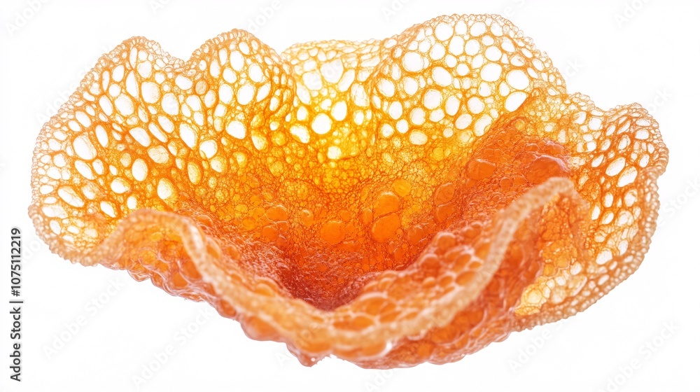Poster abstract orange bubble texture: a captivating visual element