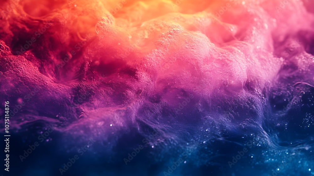 Poster vibrant geometric abstract colorful digital backdrop for design and visuals