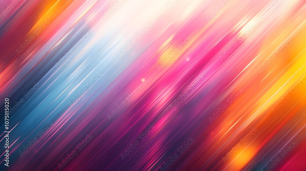 Aufkleber striking multicolored abstract geometric background with shimmering prismatic patterns