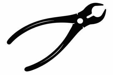 Forceps Icon, Hemostats icon vector, Dental Forceps Silhouette Vector
