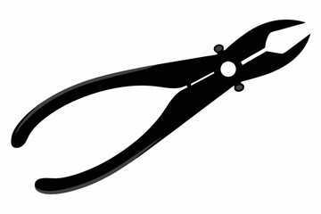 Forceps Icon, Hemostats icon vector, Dental Forceps Silhouette Vector
