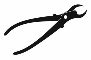 Forceps Icon, Hemostats icon vector, Dental Forceps Silhouette Vector
