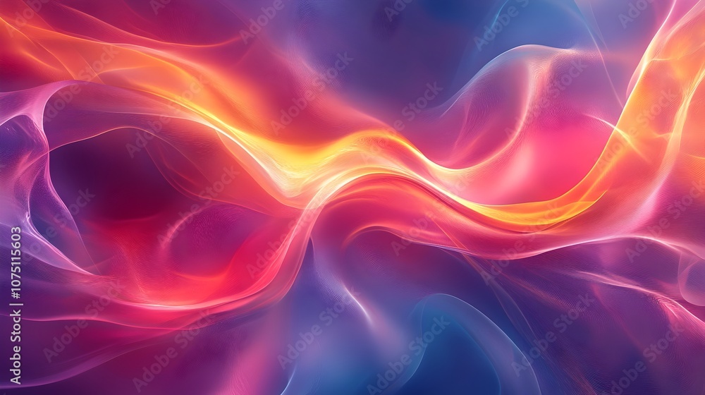 Poster mesmerizing geometric abstract background with vibrant color gradient and captivating symmetry