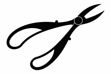 Forceps Icon, Hemostats icon vector, Dental Forceps Silhouette Vector
