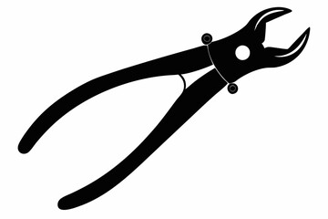 Forceps Icon, Hemostats icon vector, Dental Forceps Silhouette Vector
