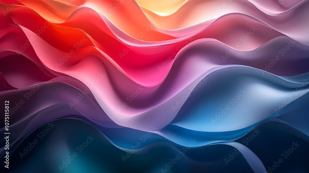 Poster vibrant colorful abstract background with ethereal swirling patterns and mesmerizing kaleidoscopic t