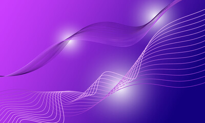 purple blue smooth lines wave curve smooth gradient abstract background