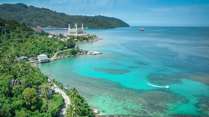 Aerial view of Anambas Island, Indonesia © Nurwijaya