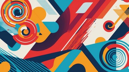 Obraz premium Vibrant Abstract Art Wallpaper in High Fidelity