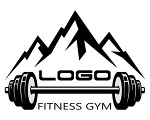 fitnessgym logo creative and original for your business or company logotype vector illustration isolated on white background