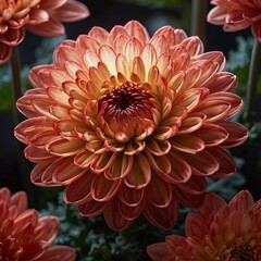 Fototapeta premium Closeup of a Pink Dahlia Flower.