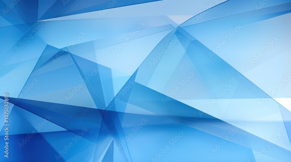 Poster a sleek modern abstract blue background with rich azure tones blending into lighter shades. the desi