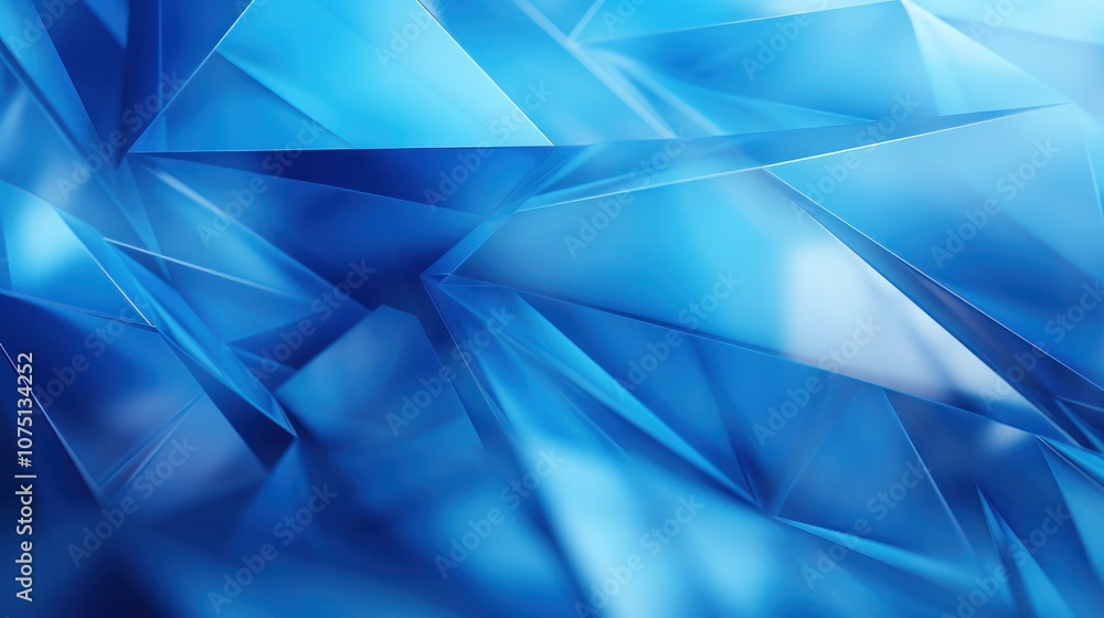 Poster abstract blue background design characterized by smooth layers of deep blue and aqua. textured white