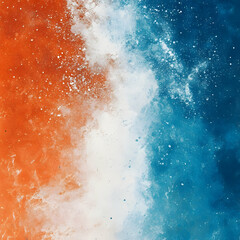 Fototapeta premium Abstract Background Orange Blue White Texture