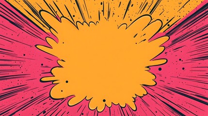 Vibrant Pop Art Splash Background with Text Space for Branding and Advertising