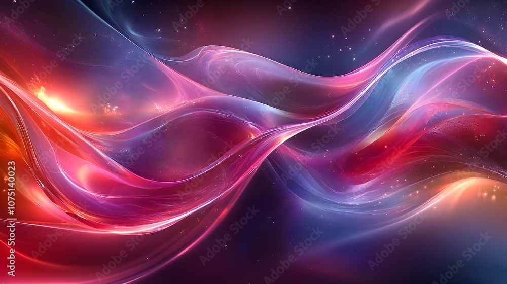 Poster captivating abstract color background with vibrant gradient and geometric shapes