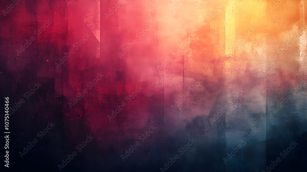 Aufkleber vibrant abstract geometric colorful digital background with textured pattern