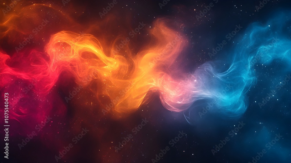Poster mesmerizing abstract geometric shapes colorful digital backdrop design