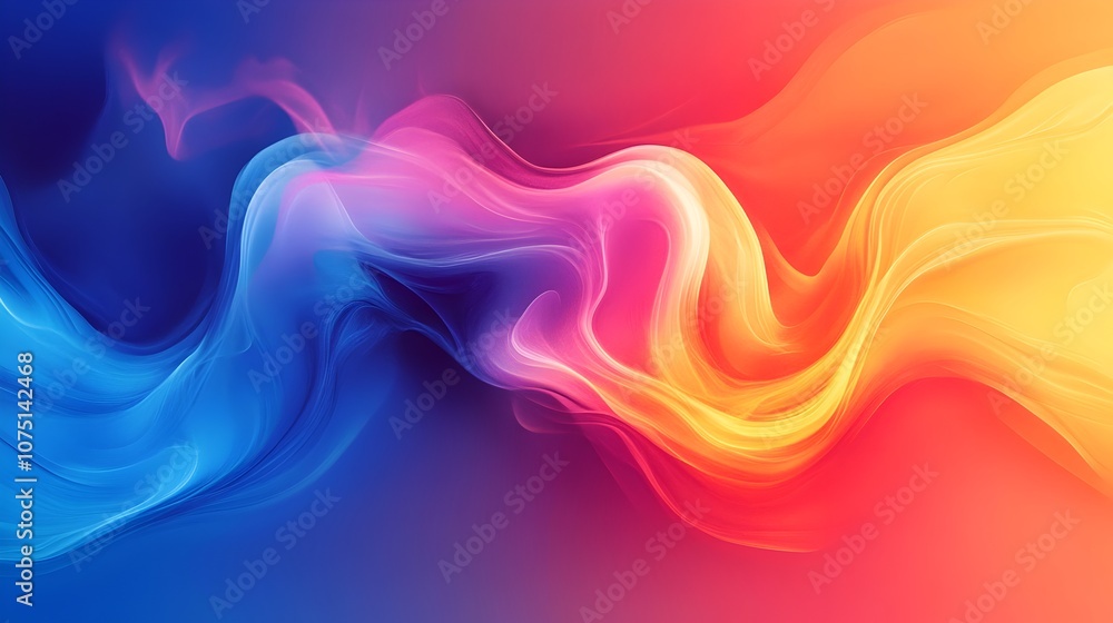 Poster vibrant abstract gradient color background for visually striking digital art and design