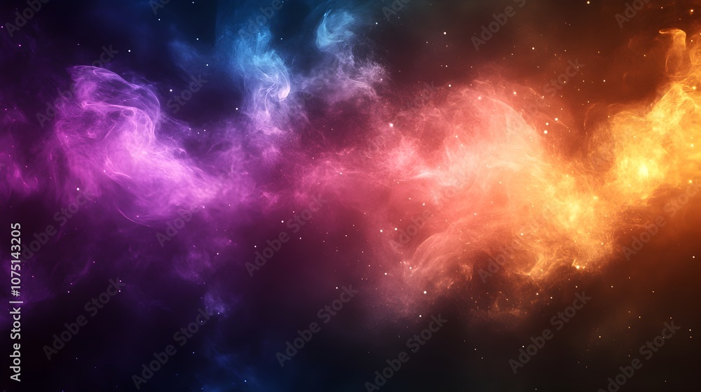 Poster vibrant geometric abstract background with overlapping shapes and gradient patterns