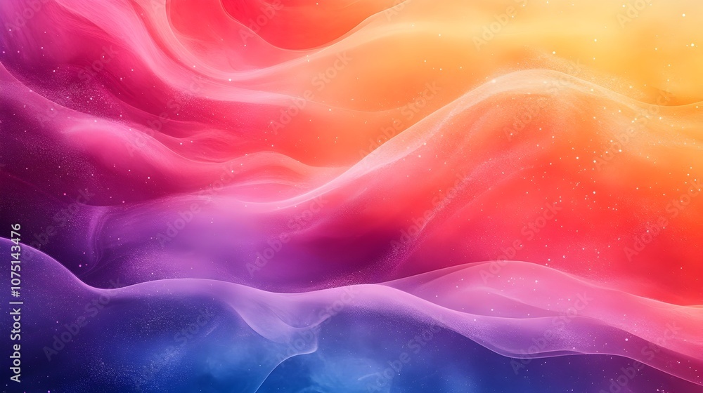 Poster vibrant abstract colorful digital background with geometric shapes and patterns
