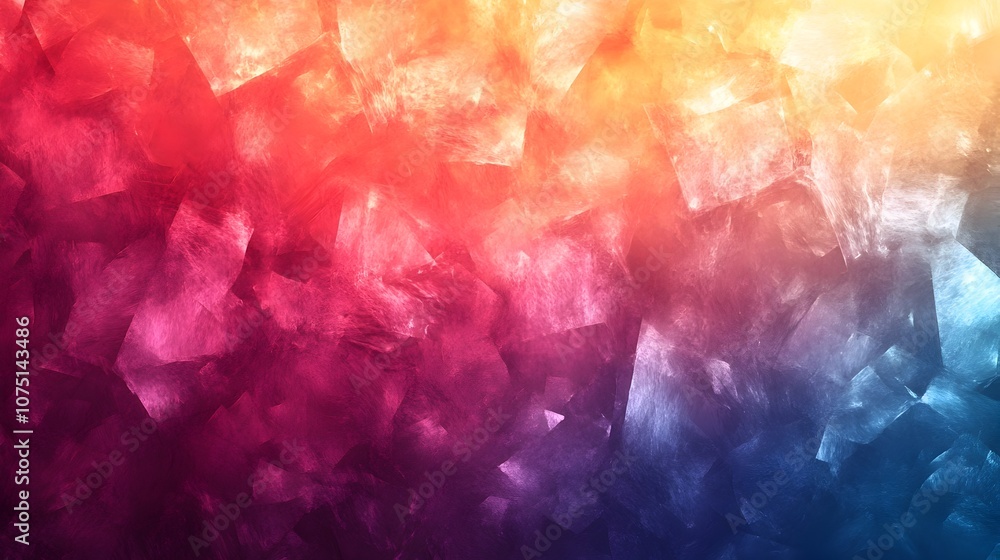 Poster mesmerizing abstract geometric colorful digital background for branding and design
