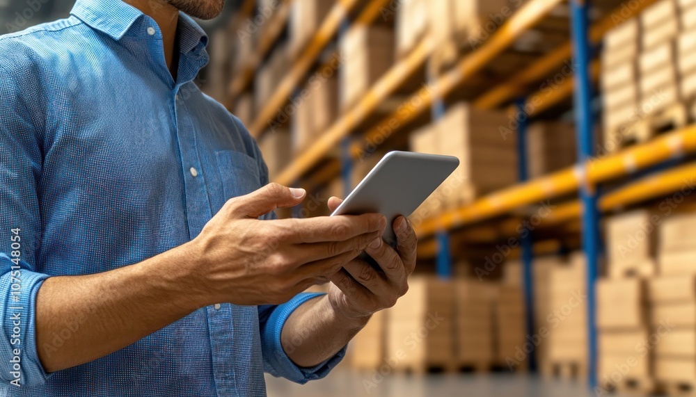 Poster streamline your warehouse operations with an efficient inventory tracking system, real-time data, ac