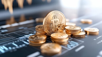Golden euro coins illuminate the night city, symbolizing financial prosperity and investment opportunities