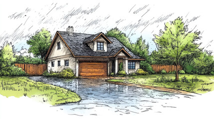 Obraz premium A playful collection of doodle-inspired backgrounds featuring whimsical patterns, hand-drawn elements, and vibrant colors. This versatile set includes themes from nature and abstract shapes to fun geo