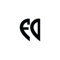 FO monogram logo design letter text name symbol monochrome logotype alphabet character simple logo