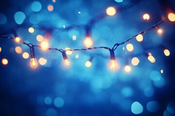 Vintage Bokeh Lights Decoration for Celebrations. AI generated illustration