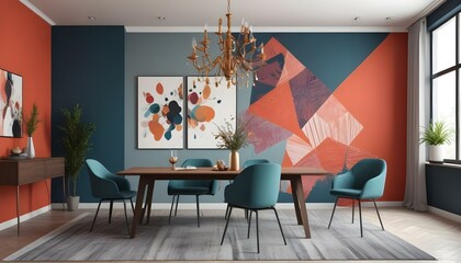 Photo interior modern design room 3d illustration