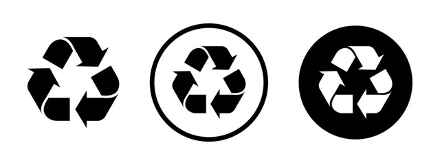 Recycle icon set