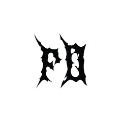 FO monogram logo design letter text name symbol monochrome logotype alphabet character simple logo