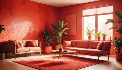 Photo interior modern design room 3d illustration