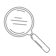 Science and Reseach Magnifiying Glass Doodle