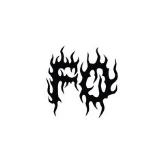 FO monogram logo design letter text name symbol monochrome logotype alphabet character simple logo