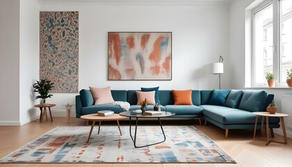 Photo interior modern design room 3d illustration