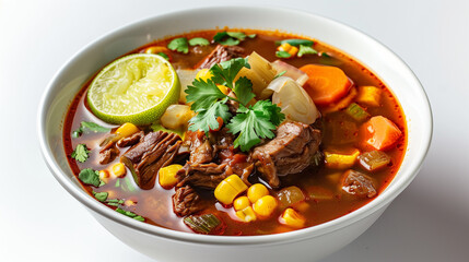 Caldo de Res - Traditional Mexican Beef Soup with Vegetables