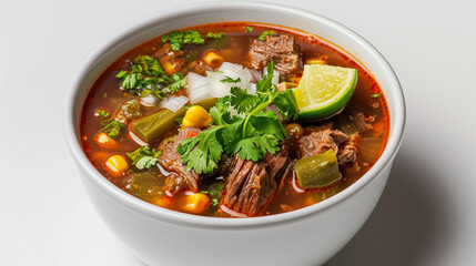 Caldo de Res - Traditional Mexican Beef Soup with Vegetables