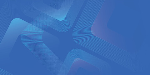 Modern abstract blue background. Vibrant gradient square shapes. Minimalist geometric design. Simple elements. Futuristic graphic. Suit for header, cover, wallpaper, presentation, banner, business