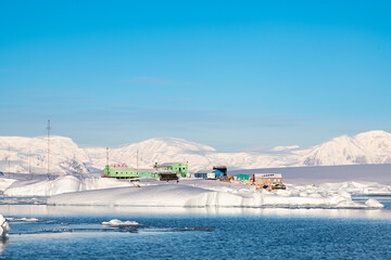 Academik Vernadsky station. Vernadsky research base in Antarctica. Galindez Island © Oleksandr Matsibura